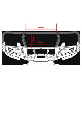 Raxar Looped Bullbar for Next Gen Ford Ranger, Everest & Wildtrak